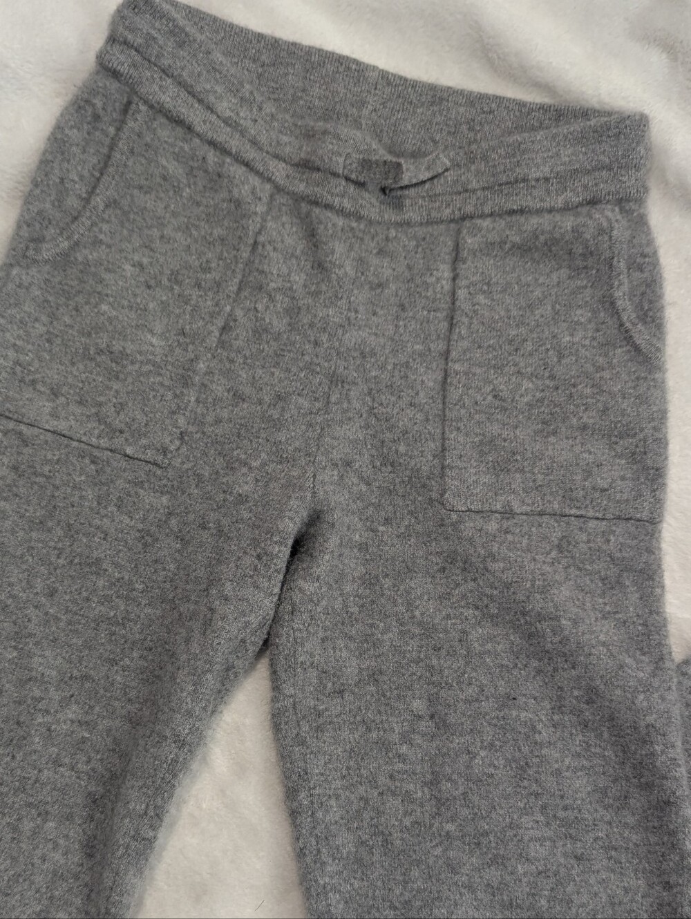 Quince Gray Knit Joggers for Kids